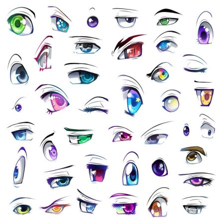 Como desenhar olhos em estilo Mangá 