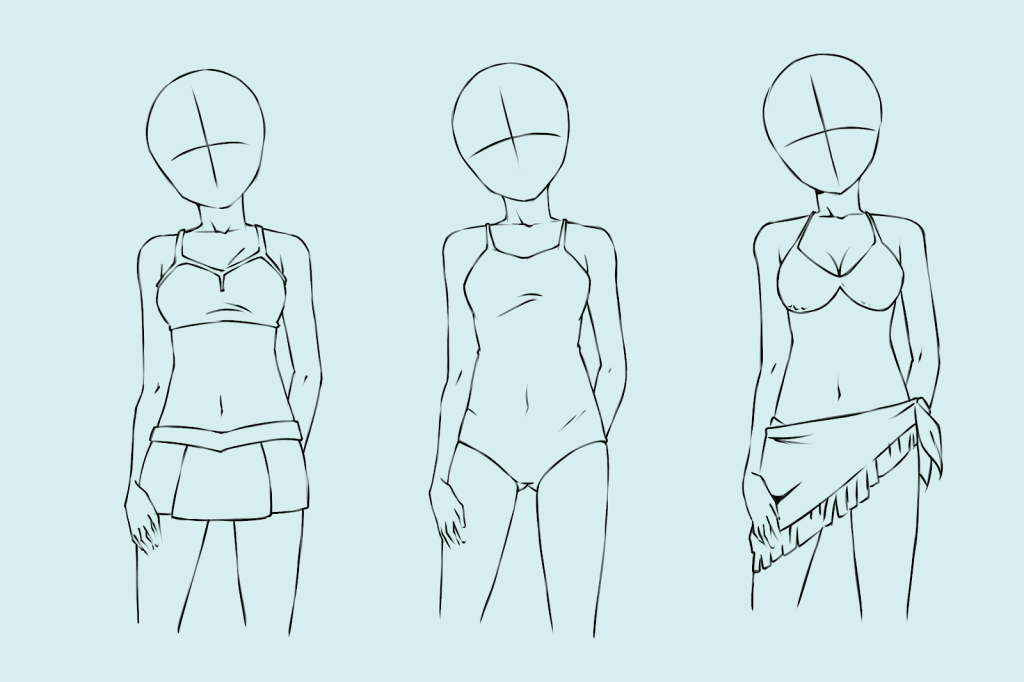 Como Desenhar Poses de Referência para Mangá e Anime Rascunho Esboço Mulher  Feminino